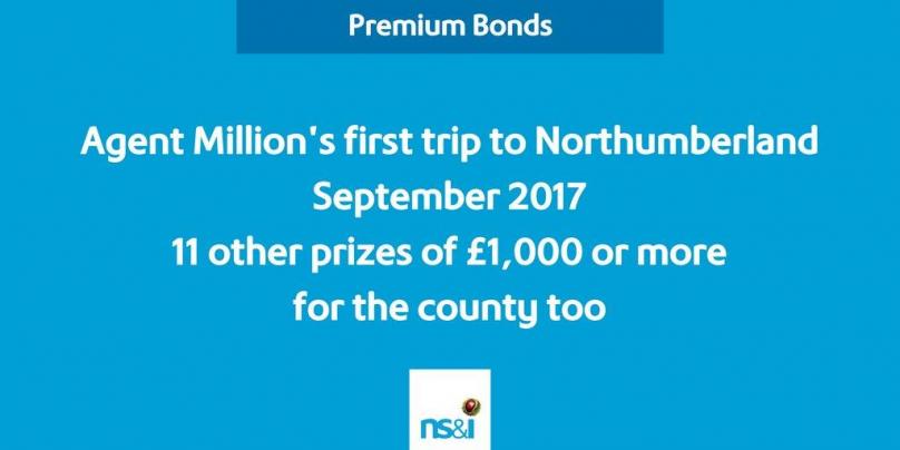 First Premium Bonds jackpot win for Northumberland - September 2017