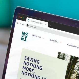 NS&amp;I Website desktop landscape