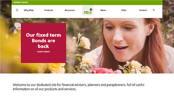 NS&I Adviser Centre Website