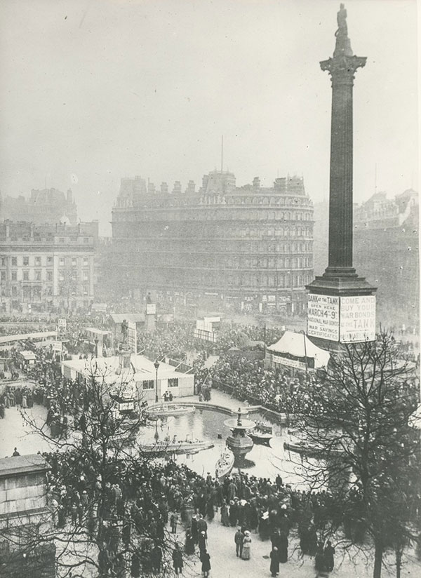 War Bonds - Trafalgar Square, 1910s
